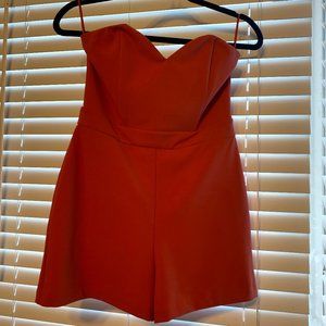 EXPRESS Coral/Pink Formal Romper